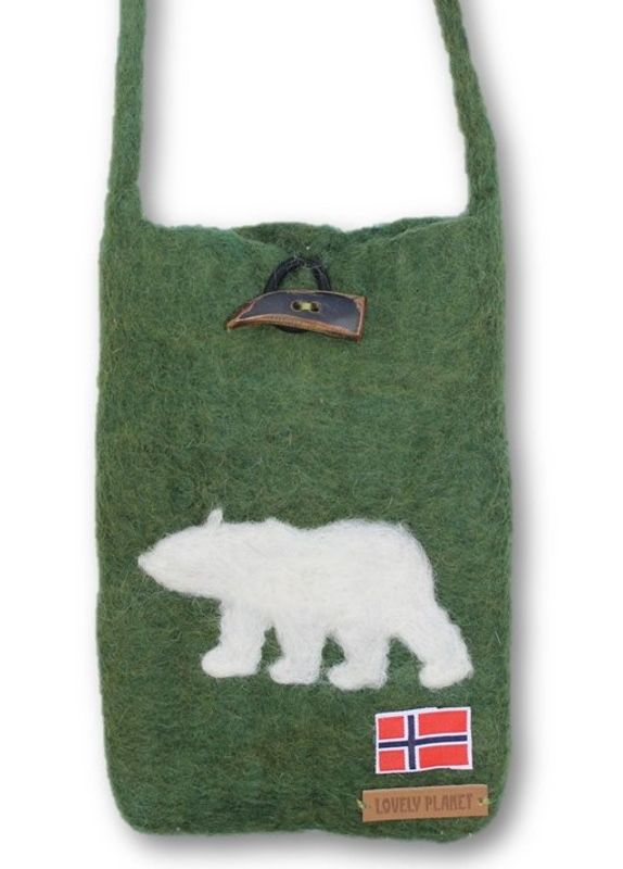 Liten veske med isbjørn