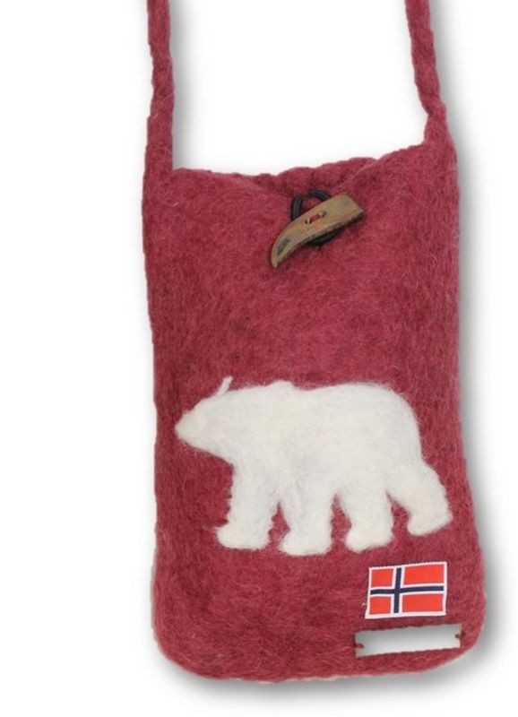Liten veske med isbjørn