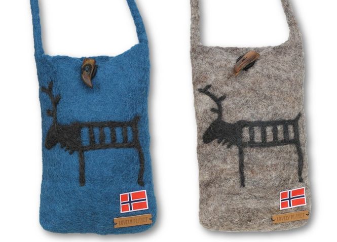 Hovedbilde Liten veske med reinsdyr