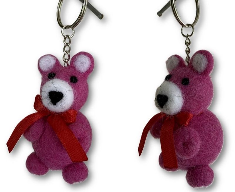 Nøkkelring med teddybjørn