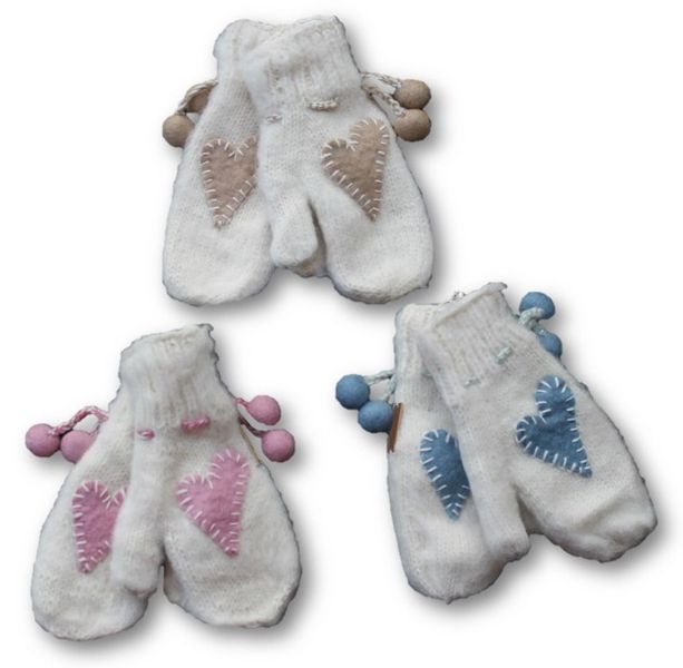 Votter med applikert hjerte