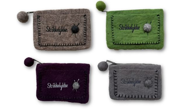 Hovedbilde Liten pung med strikkelykke